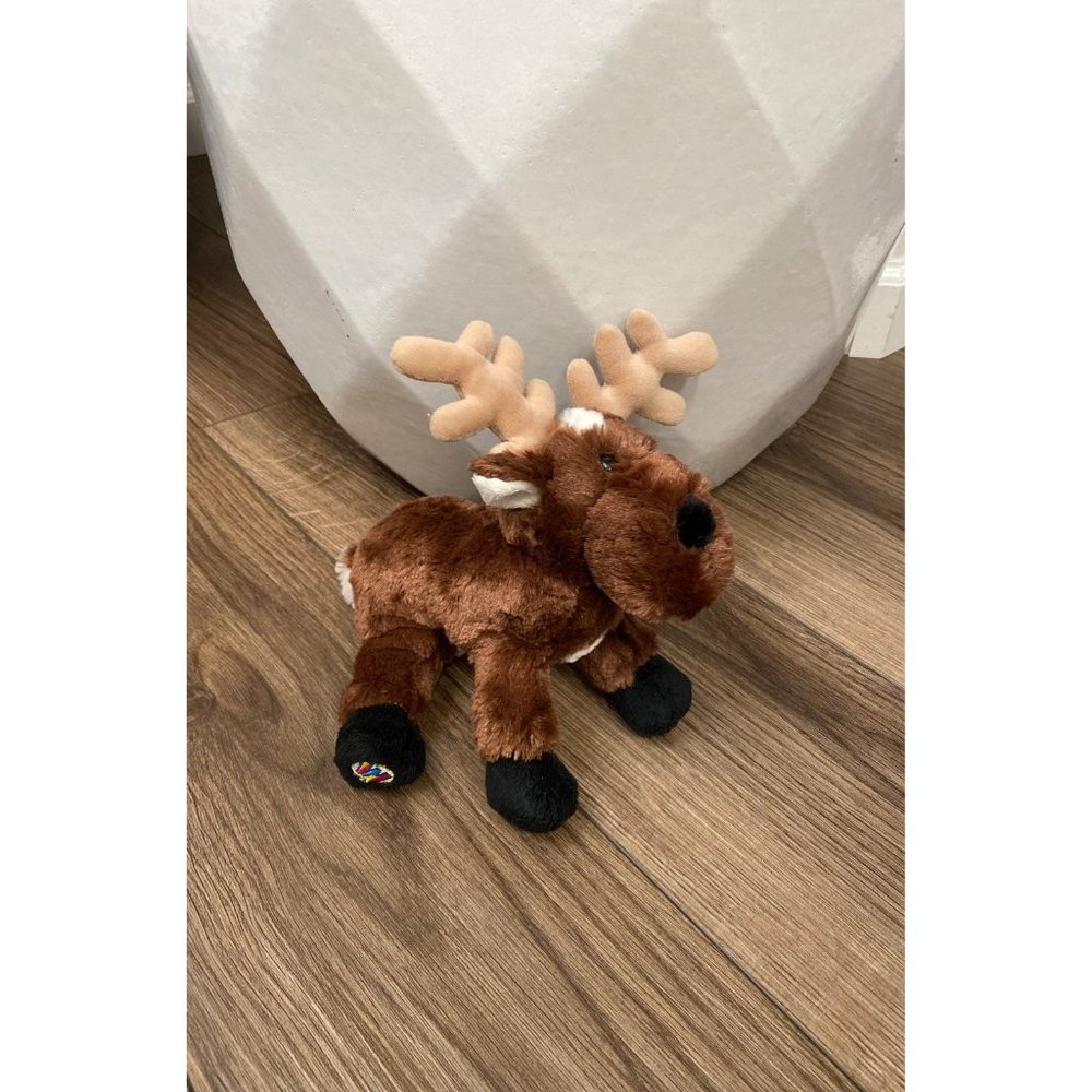 Ganz Small Brown  Christmas Winter Reindeer Plush Stuffed Animal Toy